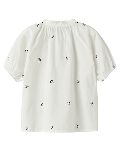 Name It - NKFFrette Bluse - Cloud Dancer